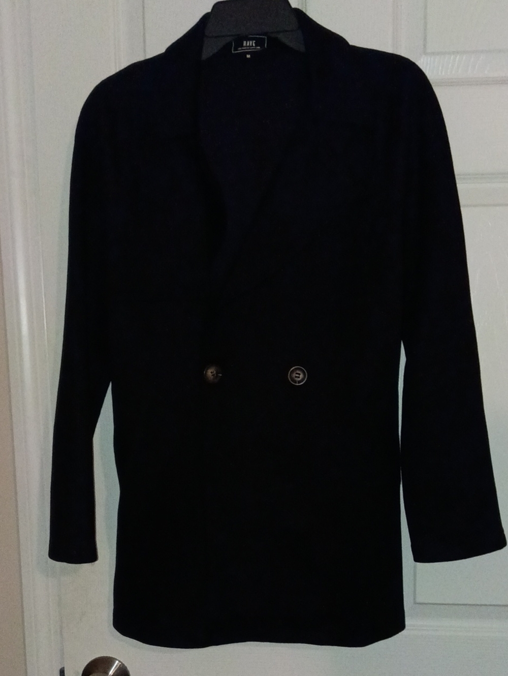 Have Black Double-Breasted Pea Coat